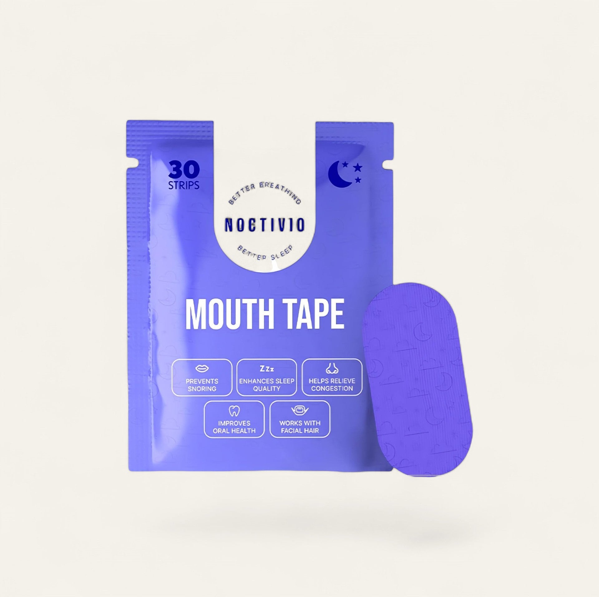 Driftward Breathable Sleep Tape, microporous material for nasal breathing, 30 strips.