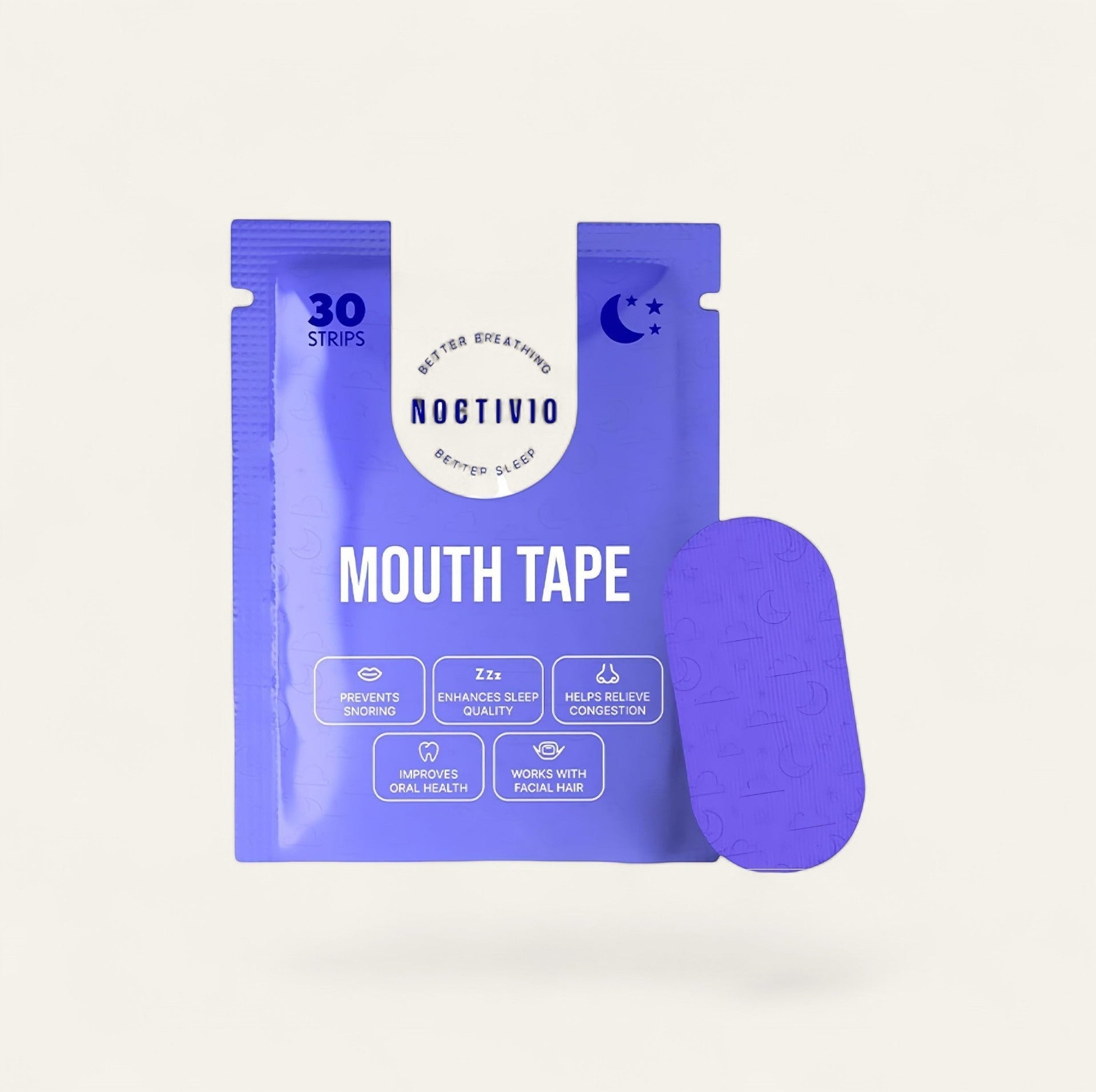Driftward Breathable Sleep Tape, microporous material for nasal breathing, 30 strips.